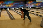 Due to arm pain, Willie bowls lefty
